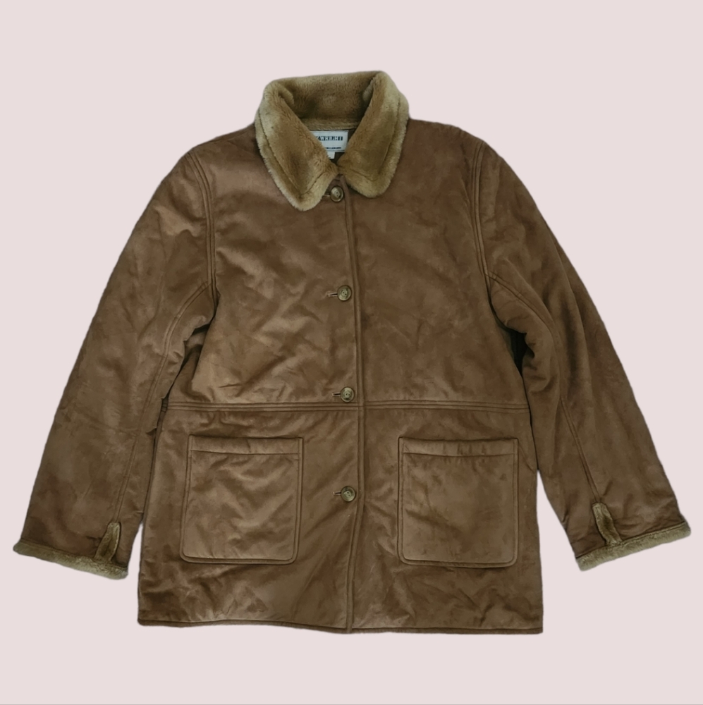 Vintage Faux Suede Winter Coat  SALE 20% OFF